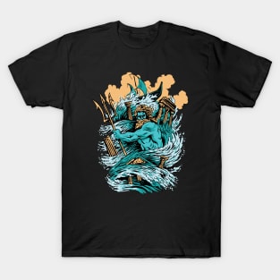 Awesome Ancient Greek Mythology Poseidon God of the Sea T-Shirt